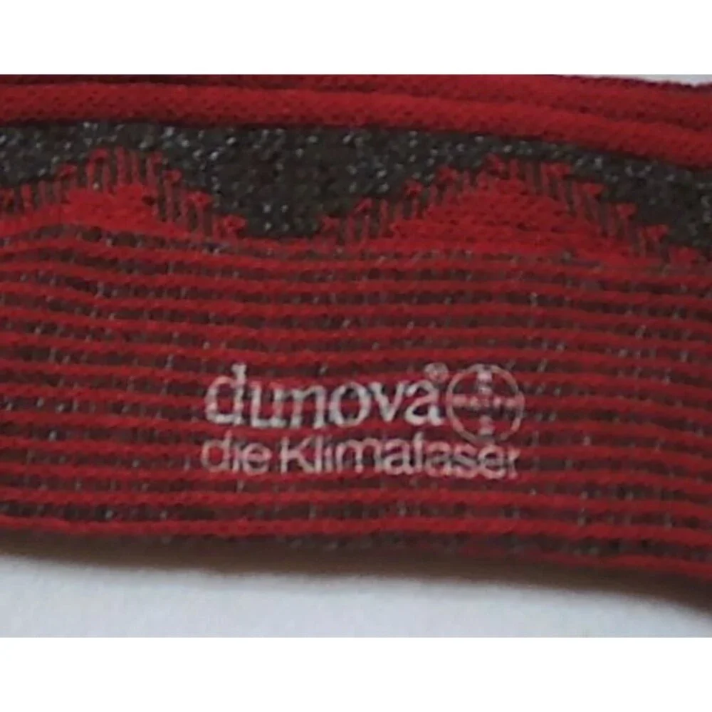 Vtg Danova Wool Blend Georges Knee High Socks, West Germany, Red, Med. 10